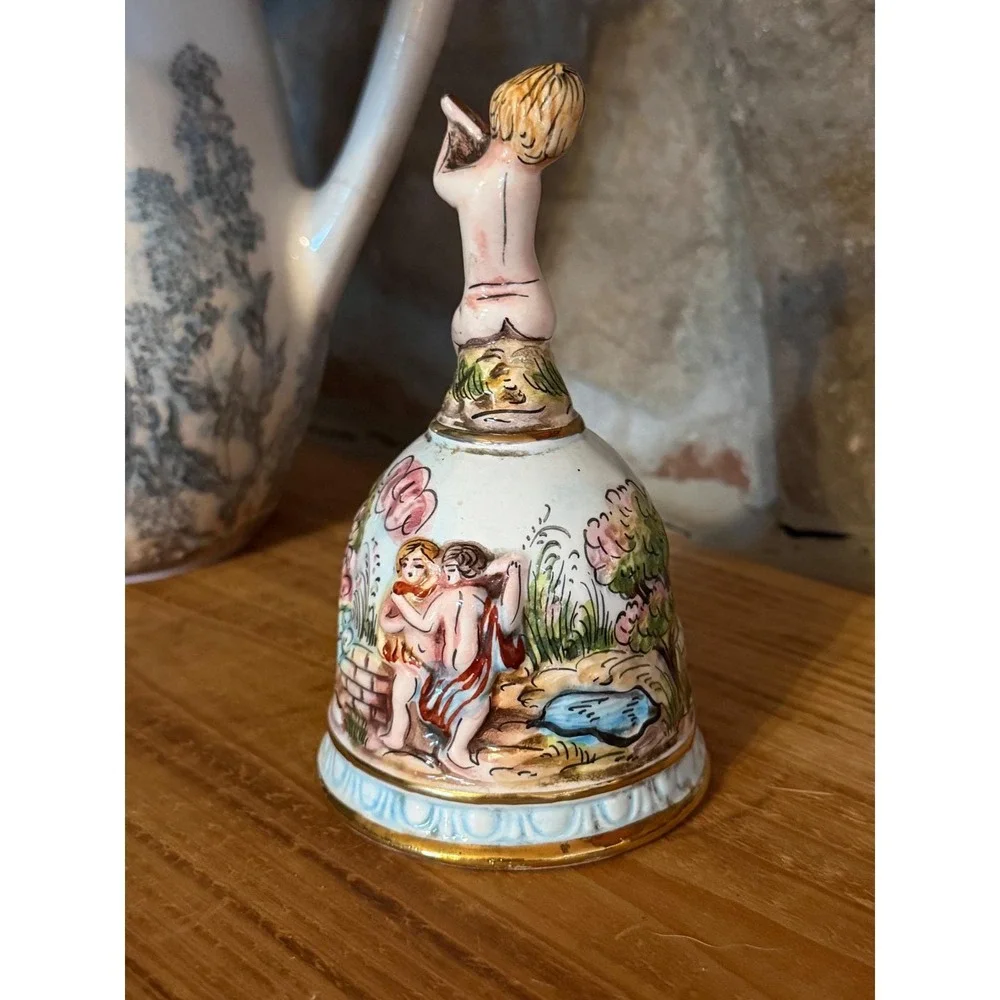 Capodimonte porcelain bell